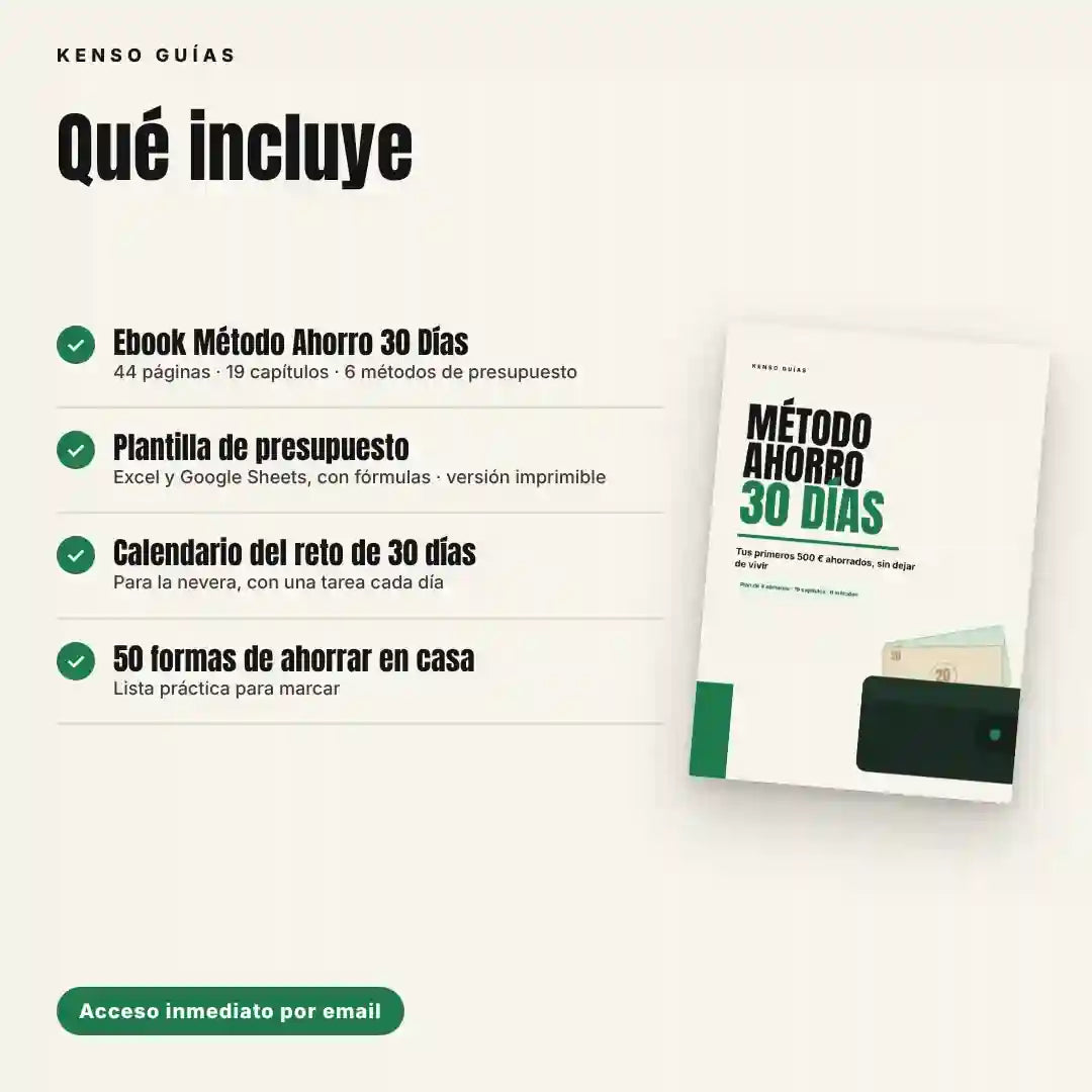 Método Ahorro 30 Días – Tus primeros 500 € ahorrados