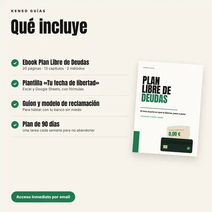 Plan Libre de Deudas – Sabe el mes exacto en que te liberas