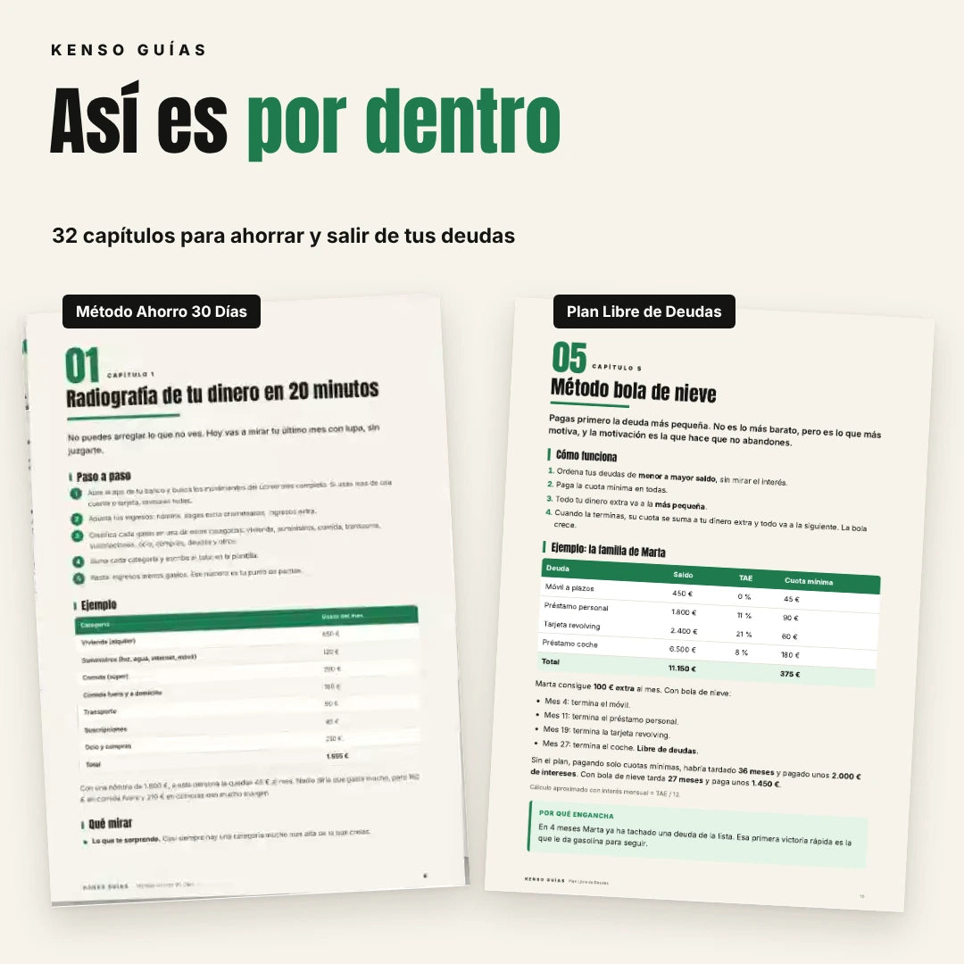 Pack Finanzas Kenso – Ahorra y sal de tus deudas