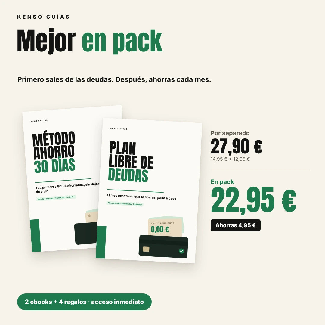 Pack Finanzas Kenso – Ahorra y sal de tus deudas