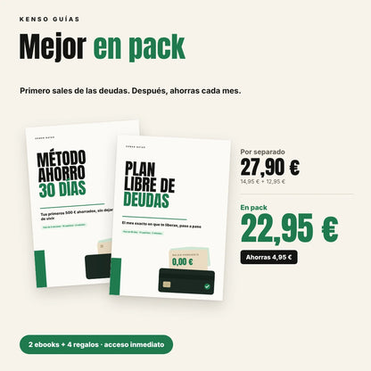 Pack Finanzas Kenso – Ahorra y sal de tus deudas
